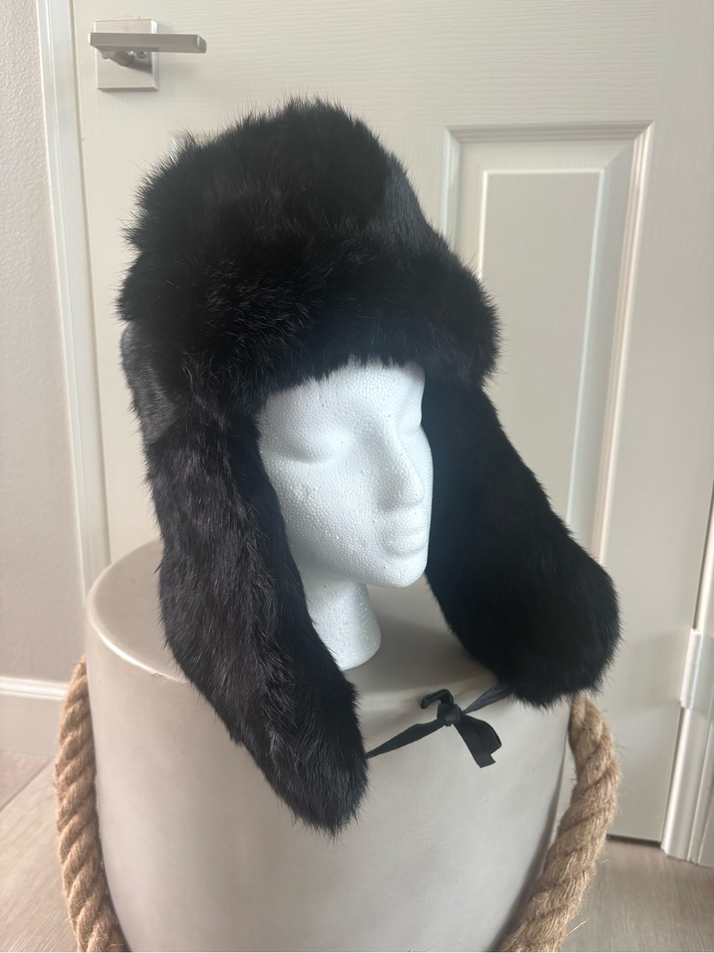 Saks Fifth Ave Black Label |Vintage Fur Trapper Hat | OS | Like New